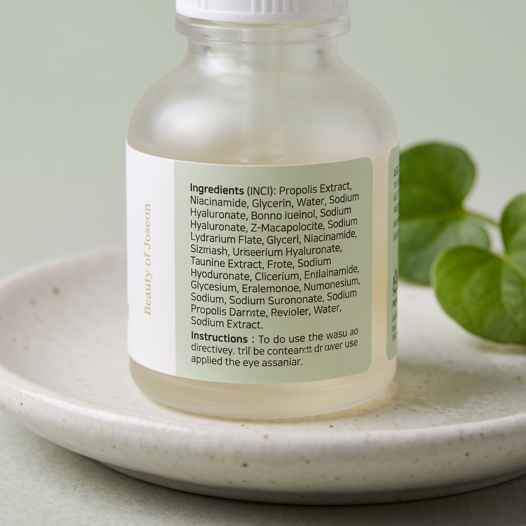 Back label / INCI