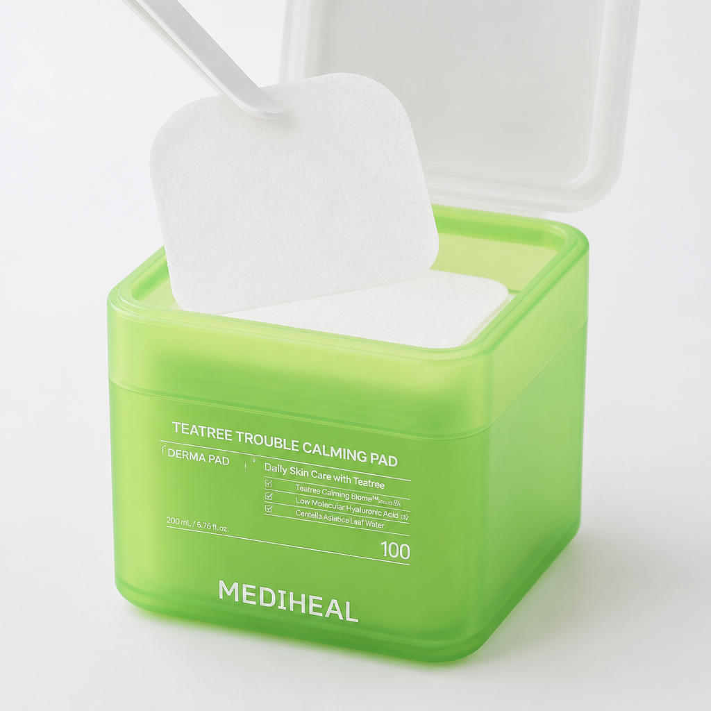 MEDIHEAL Teatree Trouble Calming Pad 100×2 — Korea pre-order photo