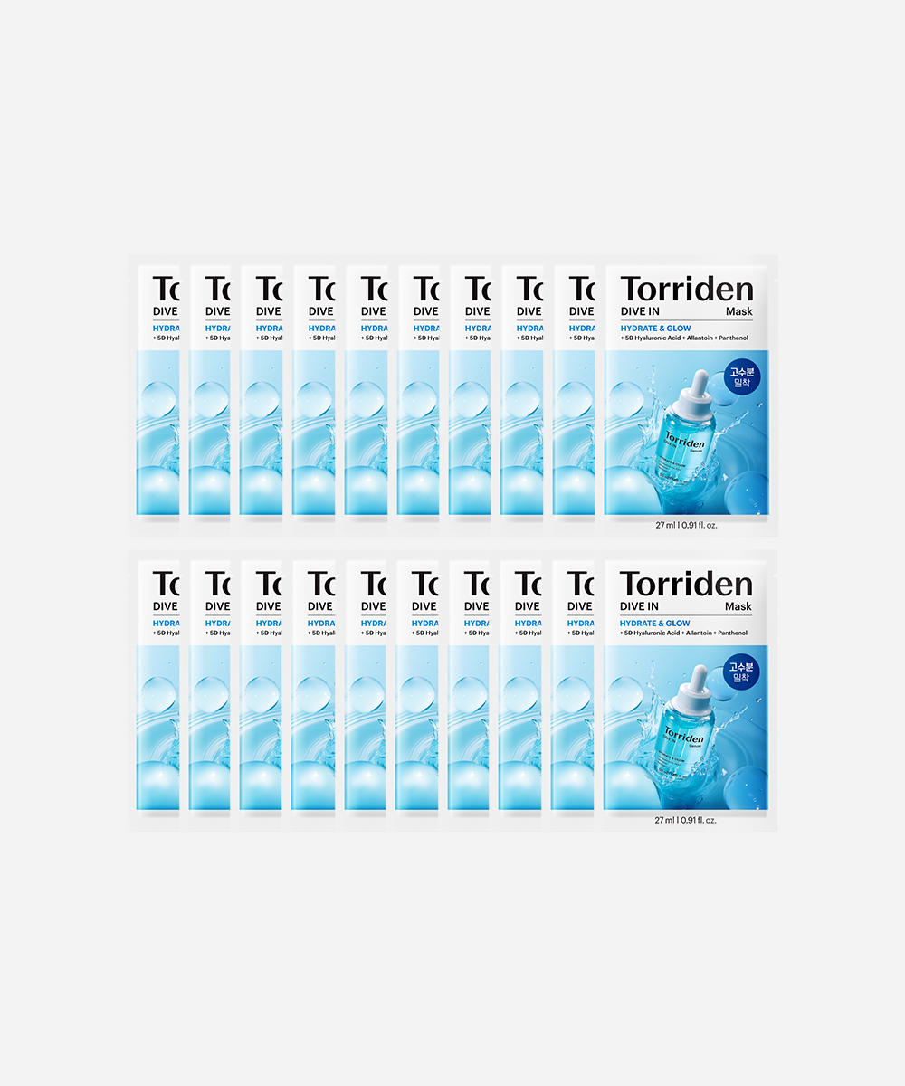 Torriden DIVE-IN Hyaluronic Acid Mask 27ml × 9 — Korea pre-order photo